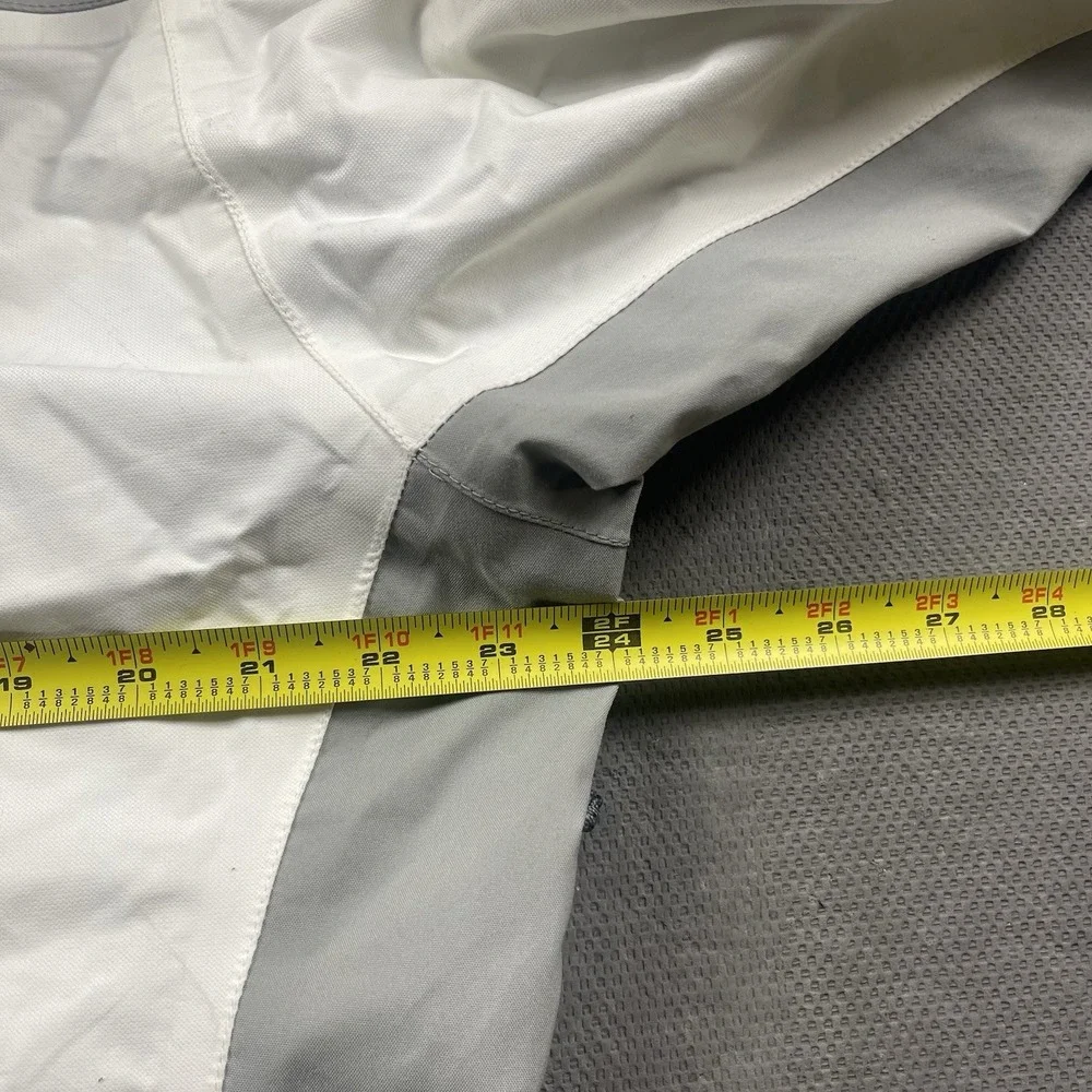 The North Face Jacket Womens XL Dryvent Gray Nylon Full Zip Hooded Outdoor Coat